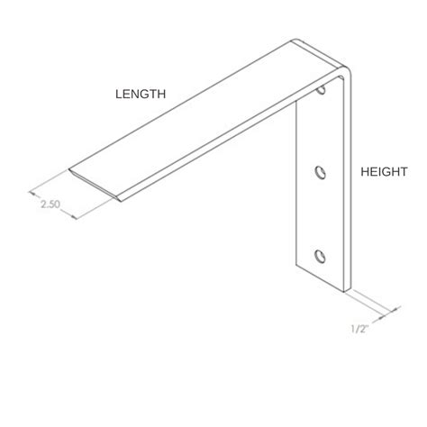 L Bracket Island Supports Countertop L Brackets