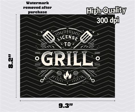 License To Grill Tumbler Wrap For Men Father S Day Gift Husband