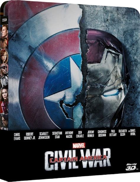 Captain America Civil War 3D Steelbook Zavvi Exklusiv OOP Zavvi