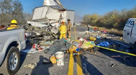 Choque En Carretera VictoriaMonterrey Deja Ocho Muertos Proceso