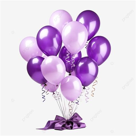 Fiesta De Cumpleaños Con Globo Morado PNG dibujos Globo Morado Globos