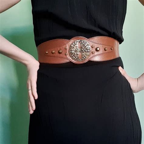 Tan Leather Belt Women High Waist Leather Belt Wide Belt Women Etsy Uk