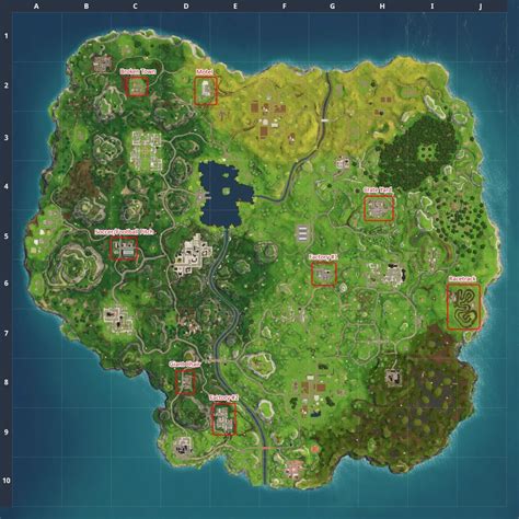 New Map Changes In Fortnite Season 6 - Fortnite Wiki Guide - Ign - Printable Fortnite Map ...