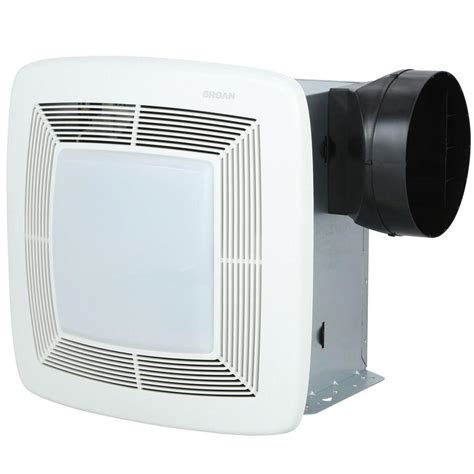 Broan QTX Series Very Quiet 80 CFM Ceiling Exhaust Bath Fan with Light ...