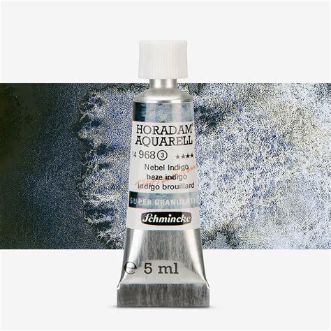 Schmincke Horadam Watercolour Paint Supergranulation 5ml Haze Indigo Schmincke