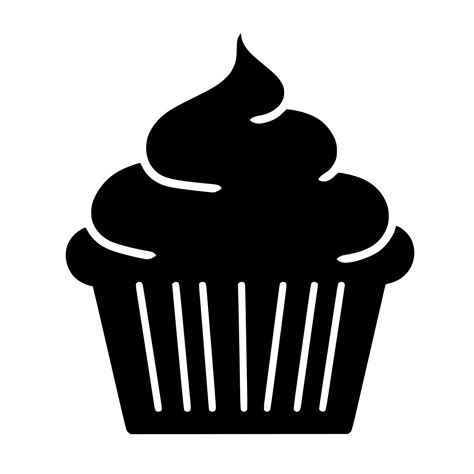 Cupcake Silhouette SVG File for Cricut, Silhouette, Laser Machines