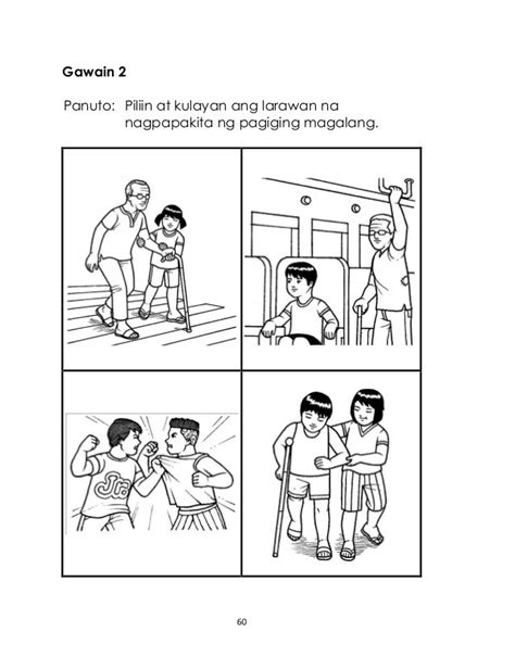 Tumutulong Sa Kapwa Drawing - K TO 12 GRADE 1 LEARNING MATERIAL IN ...