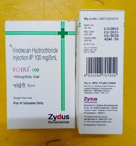 Liquid Irinotecan Hydrochloride Injection Ip Mg At Best Price In