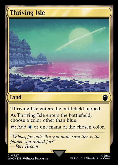 Thriving Isle Universes Beyond Doctor Who Foil Standard Card Kingdom