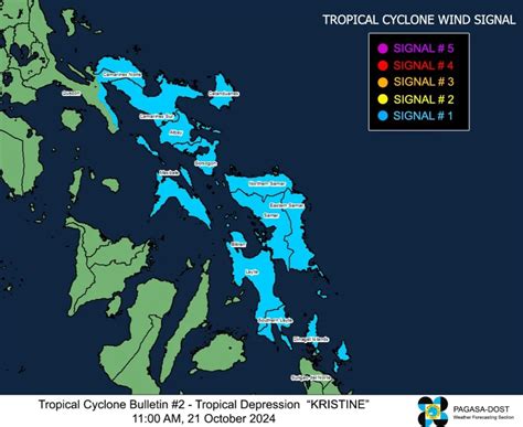 Dahil Sa Bagyong Kristine Signal No 1 Itinaas Na Sa 15 Lugar Sa Ph