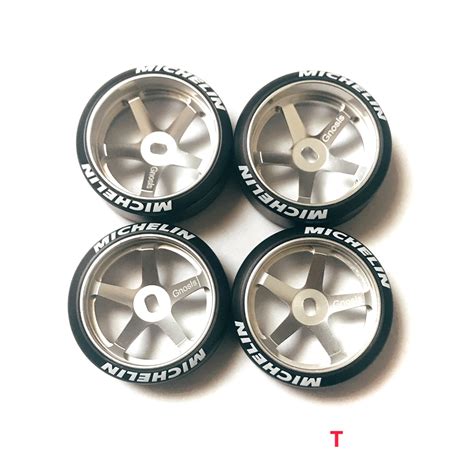 Mini Z Awd Cnc Aluminum Alloy Wheels Silver Diameter Mm