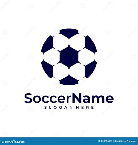 Modern Soccer Logo Template Football Logo Design Vector Stock