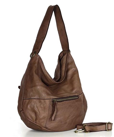 Torebka Sk Rzana Z Kieszonk Hobo Bag Handmade Marco Mazzini