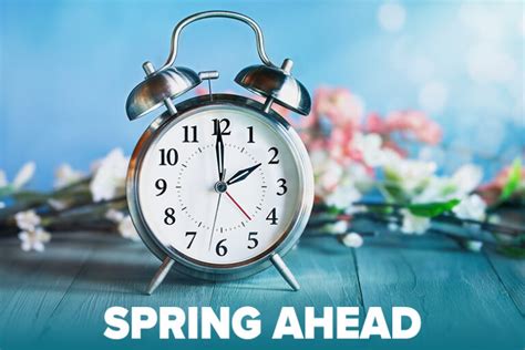 Spring Daylight Savings Time with Clock and Flowers | Margaret Mary Health