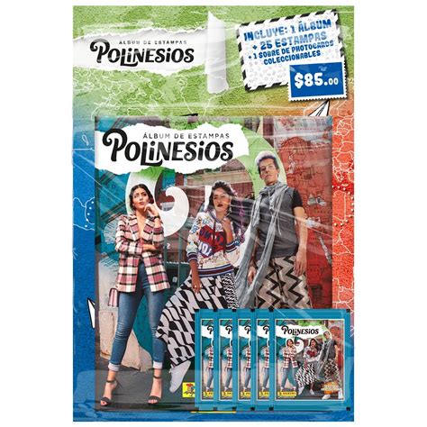 Album 4 sobres de estampas Los Polinesios 2 Plática Polinesia