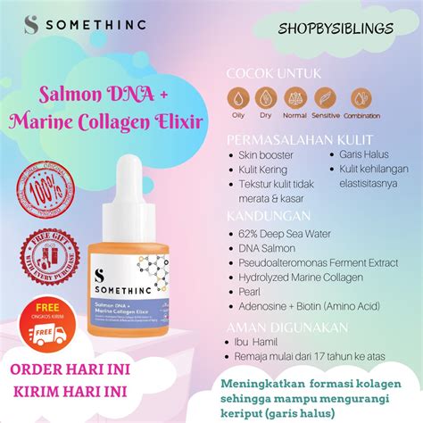 Jual Somethinc Salmon Dna Marine Collagen Elixir Shopee Indonesia