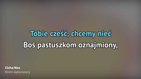 Różni wykonawcy Cicha Noc Tekst piosenki tłumaczenie tekstowo i