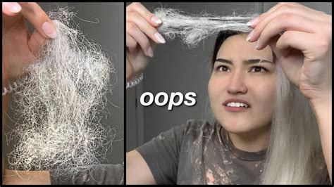 Bleach Fail Pt 3 My Hair Actually Fell Out Lol Youtube