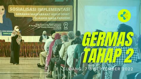 Sosialisasi Implementasi Gerakan Masyarakat Hidup Sehat Tahap Ii Youtube