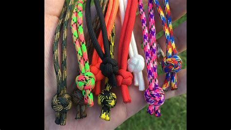 How To Tie A Paracord Diamond Knot Paracord Lanyard Knot Youtube