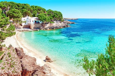 Sea, Beach, House, Spain, , Mallorca, HD wallpaper | Peakpx