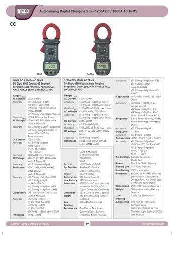 Meco 3600 Super Digital Clamp Meter For Industrial Laboratory At Rs