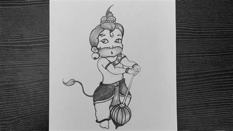 How To Draw Lord Hanuman Hanuman Jayanti Special Drawing Bal