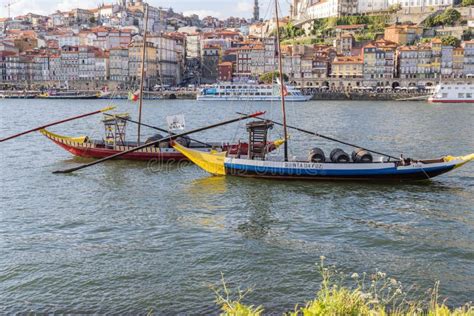 Traditional Wooden Rabelo Boats On The Douro River Editorial Image