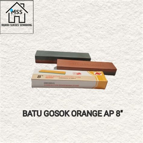 Jual Batu Gosok Asah Orange Inch Dan Inch Shopee Indonesia