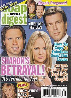 9-16-08 Soap Opera Digest ALTERNATIVE COVER-ROSCOE BORN | Soap Opera World