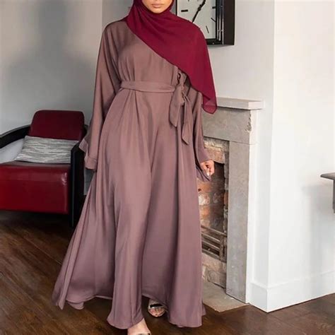 Muslimischen Kleid Frauen Lange Abaya Dubai Nahen Osten Jalabiya