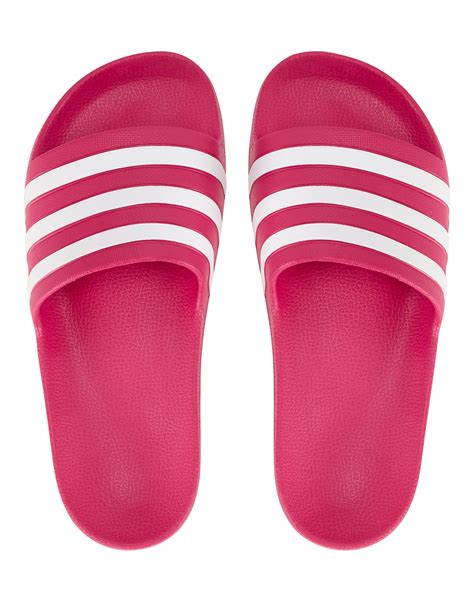 adidas Originals Womens Adilette Aqua Slides - Pink | Life Style Sports IE