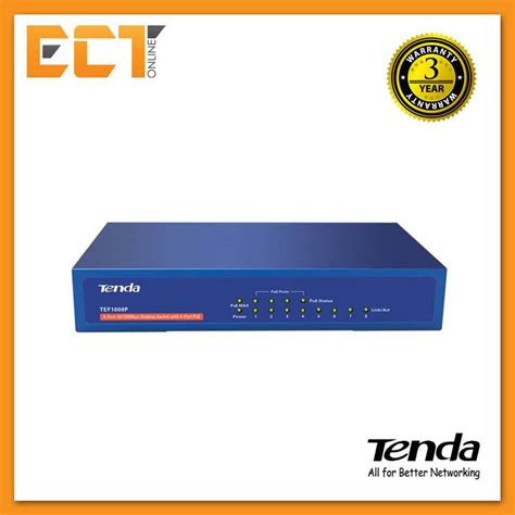 Tenda Tef P Port Mbps Desktop Switch With Port Poe