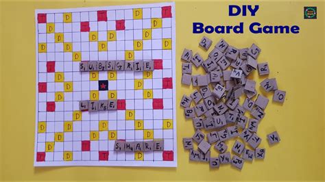 Diy Scrabble Game Diy Word Game Paper Game Making At Home