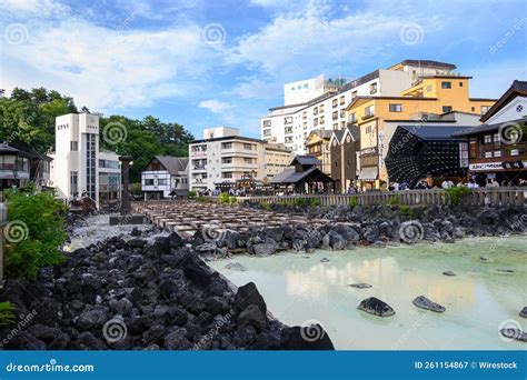 Kusatsu Onsen Hot Spring Resort Editorial Photography Image Of Clouds Tourism 261154867
