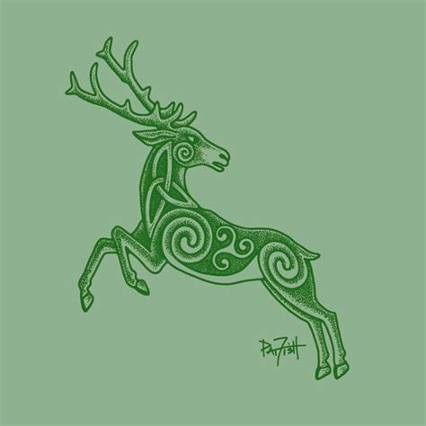 Celtic Deer Stag Stock Vector Royalty Free 254269339 Shutterstock Artofit