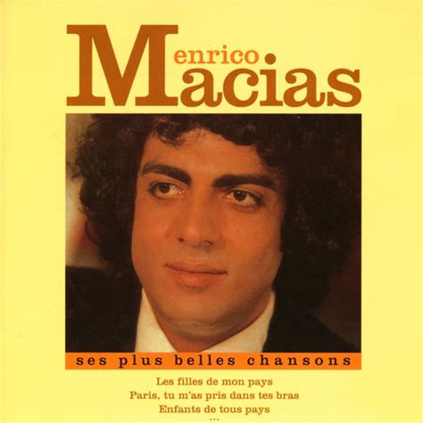 Enrico Macias Les Plus Belles Chansons Lei Rock Shop