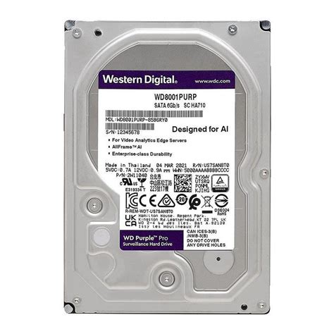 Hd Wd Purple Pro Tb Rpm Sata Iii Gb S Cache Mb