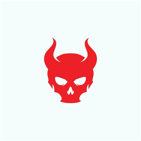 devil logo symbol vector template  vector art  vecteezy