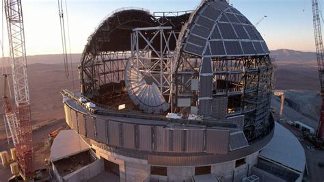 extremely large telescope  steel frame   giant telescope