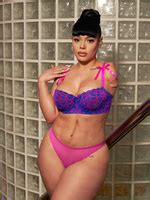 Mesh Crotchless High Leg Bikini In Pink Savage X Fenty