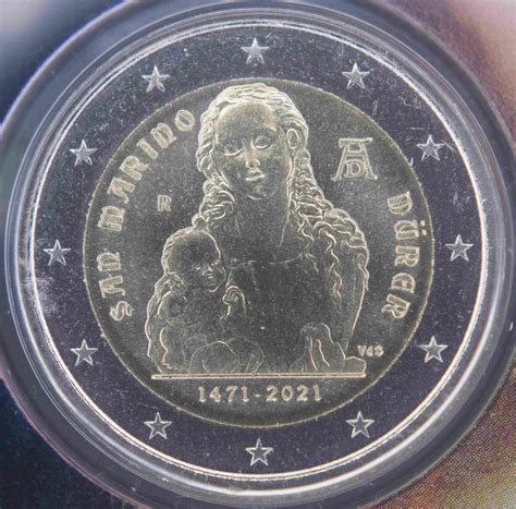 San Marino 2 Euro Coin 550th Anniversary Of The Birth Of Albrecht