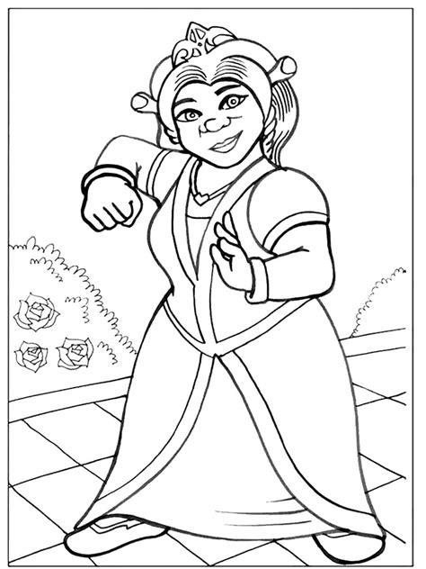 Princess Fiona Coloring Page Coloring Home