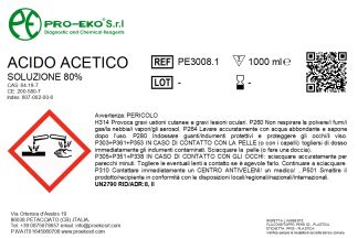 Acido Acetico Soluzione 80 ProEko Srl