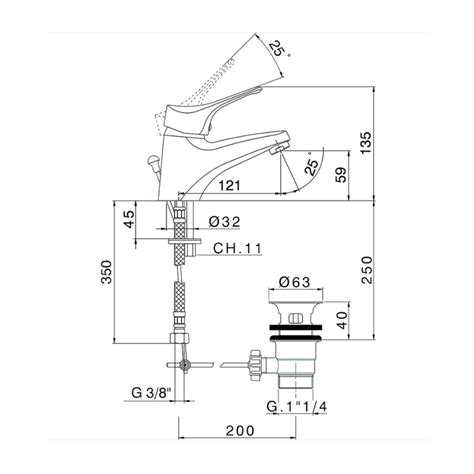 Miscelatore Monocomando Lavabo Con Scarico Automatico Cisal Tender