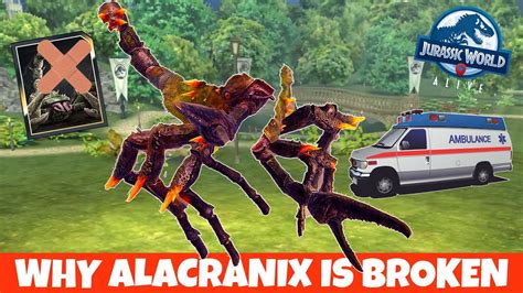 Why Alacranix Is Broken And How To Fix It Jurassic World Alive 2 19 Youtube