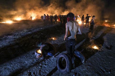 IDF strikes Gaza after violent border riots, airborne arson attack | The Times of Israel