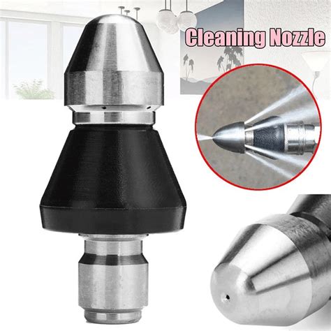 Xubond Garden Tools Washer Sewer Spray Nozzle 45295 Inch Cleaning