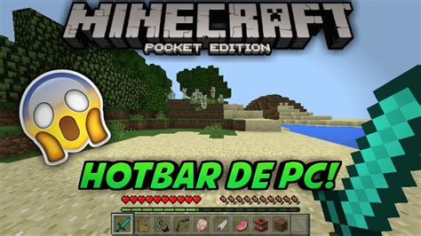 Minecraft Pe Apk Modificada Con Hotbar Igual A Pc Descarga