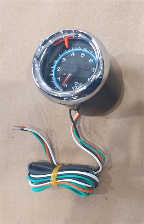 Sale Equus Tachometer Gauge Chrome 6000 Series 0 To 8000 Rpm 2 12